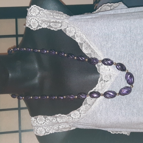 Source Unknown Jewelry - 29" Inch Purple Necklace
